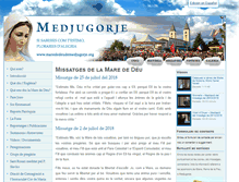 Tablet Screenshot of marededeudemedjugorje.org